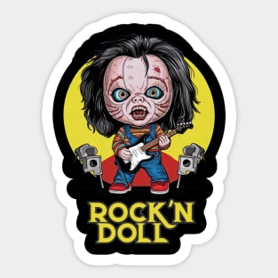 CHUCKY DOLL ROCK T-Shirt Sticker